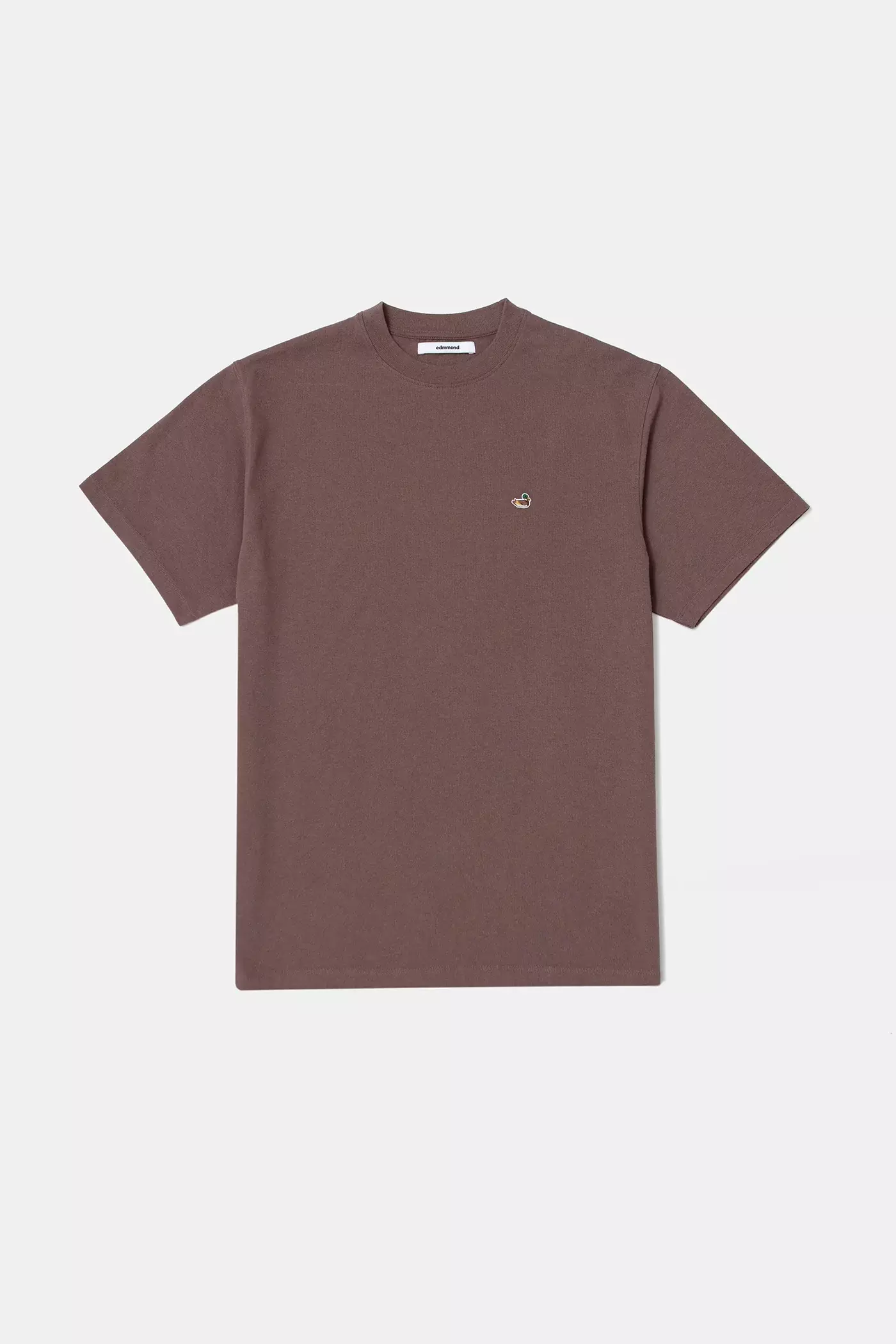Edmmond Studios Duck Patch Plain Chocolate T-Shirt Herren braun